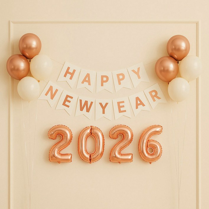 피앤비유니티 해피뉴이어 풍선 가랜드 세트