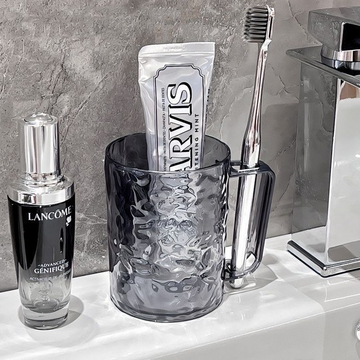 몬드스팟 투명 호텔 울퉁불퉁 욕실 양치컵 YY57496