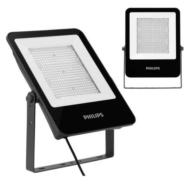 필립스 LED 사각 투광기 BVP 200W 전구색노란색 3000K, 1개