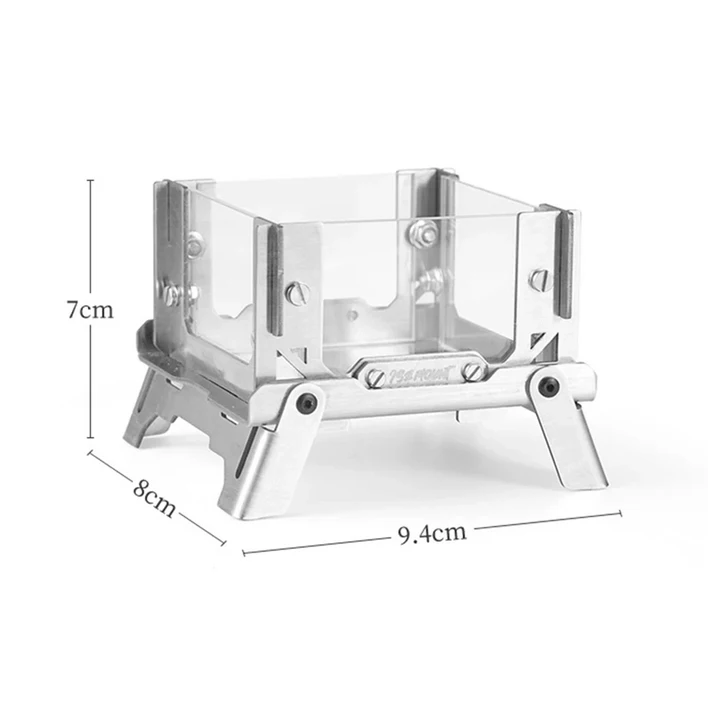 800도씨화로대 야외 바베큐 바베큐 스토브 스테인레스 스틸 캠핑 그릴 휴대용 미니 나무