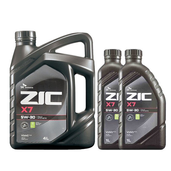 SK엔무브 지크 X7 5W30 4L2L 6리터 set 가솔린 엔진오일