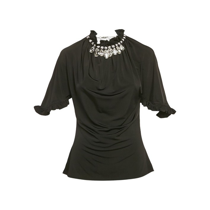 파코 라반 중고 크리스털 장식 드레이프 탑