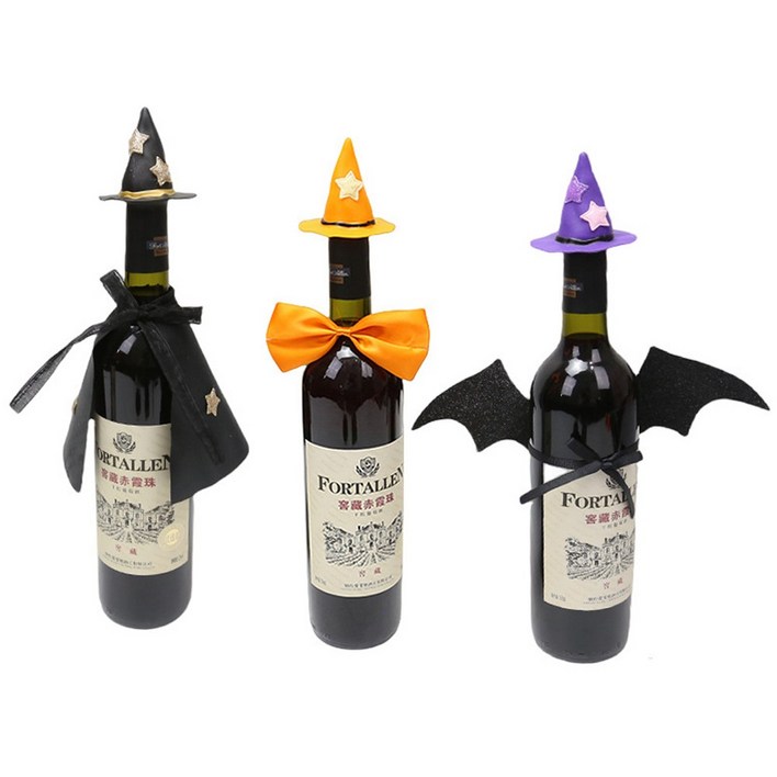 플라잉앤 할로윈 와인병 꾸미기 6종 와인 커버 악세서리 술병 꾸미기