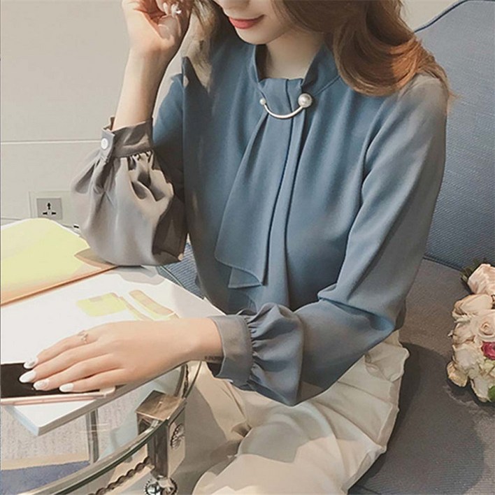 유스몰 여성 쉬폰 블라우스