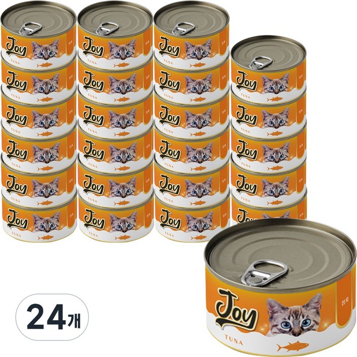 펫메이드 조이 고양이 간식캔, 24개, 80g, 참치 펫메이드 조이 고양이 간식캔, 24개, 80g, 참치