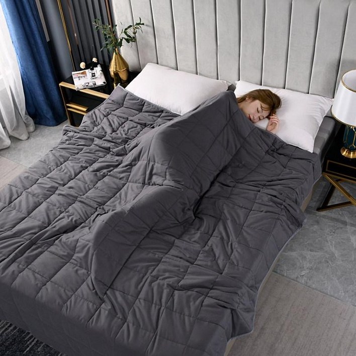 무거운 중력이불 꿀잠 차렵 포근한이불 담요 부드러운 숙면용 간절기이불