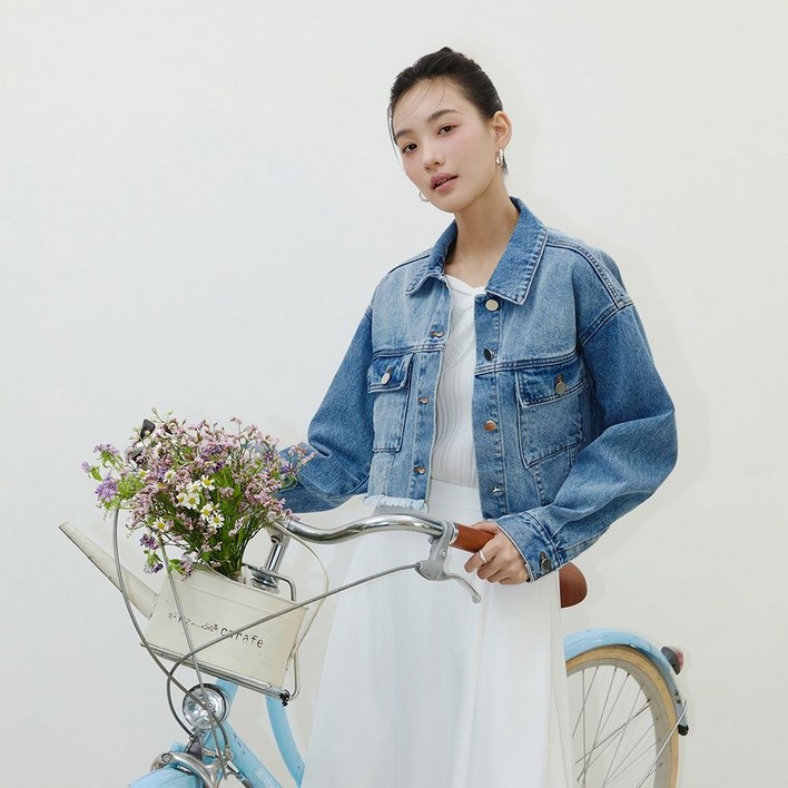 매장정품 it MICHAA 잇미샤 [25 SS] 버튼포인트 데님 자켓 ITP3ZDJ820 1020532