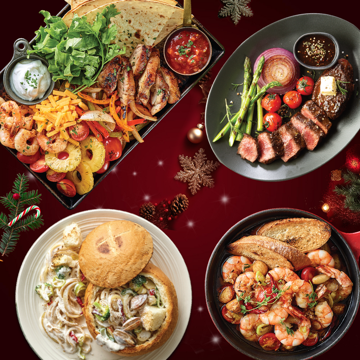 애슐리 홈파티 세트 블랙킹 스테이크봉골레 크림 빠네 파스타감바스 피칸테올라 파히타 총 8인분  크리스마스 기념일 연말파티