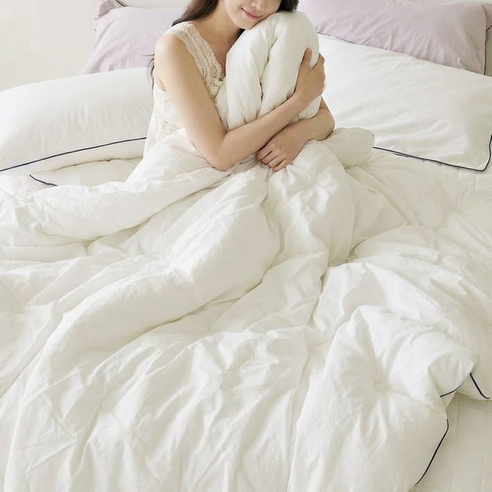 엘피다 알러지케어 고밀도 60수 순면 사계절 호텔이불