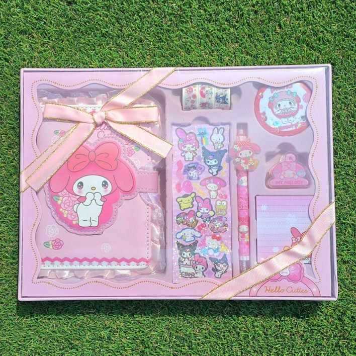 산리오 큐트내꾸야 다꾸 다이어리 선물세트, 1개, 마이멜로디 분홍