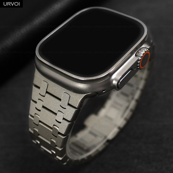 URVOI 메탈 스트랩 애플워치 울트라2 주력호환 (시리즈10/9/8/7 가능) 316L 스테인리스 당일발송