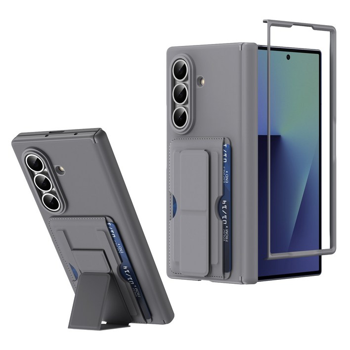 HEZO헤조 갤럭시 Z폴드 케이스 카드수납 힌지보호 거치대 스트랩 범퍼 커버