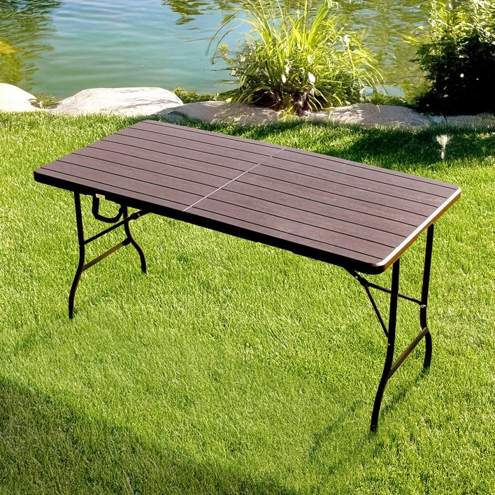 아웃라이프 1500 테이블 간이 커피숍 휴대용 인테리어 브로몰딩 카페 야외 접이식