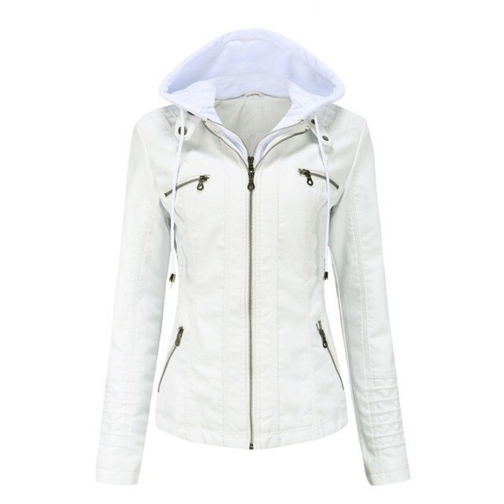 새로운 가을 겨울 코트 여성 의류 재킷 숙녀 패션 이동식 후드 투피스 세트 아웃웨어 포켓 2022