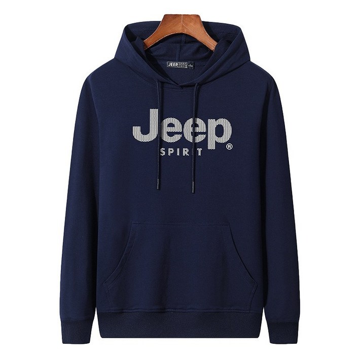 JEEP SPIRIT 남녀공용 봄가을 베이직 후드 티셔츠 HD7831