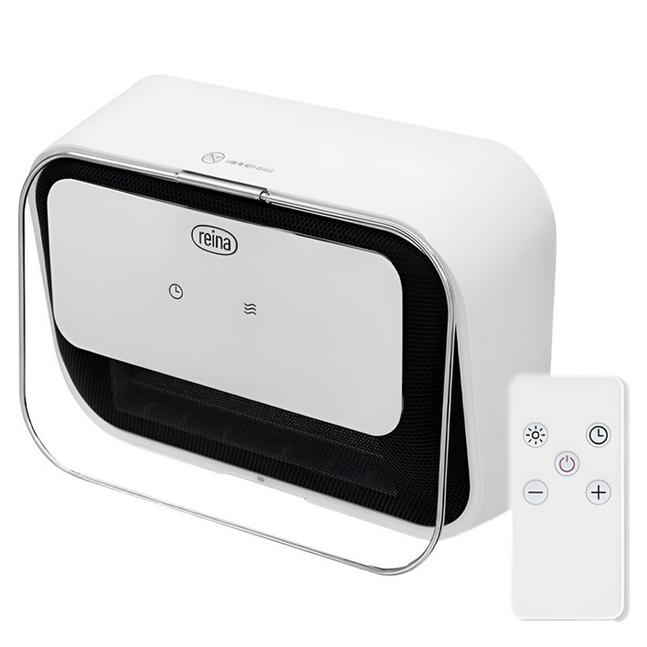 레이나 온풍기 RHR2163 PTC 욕실히터 IPX방수 탁상형 벽걸이 리모컨 타이머 온도설정