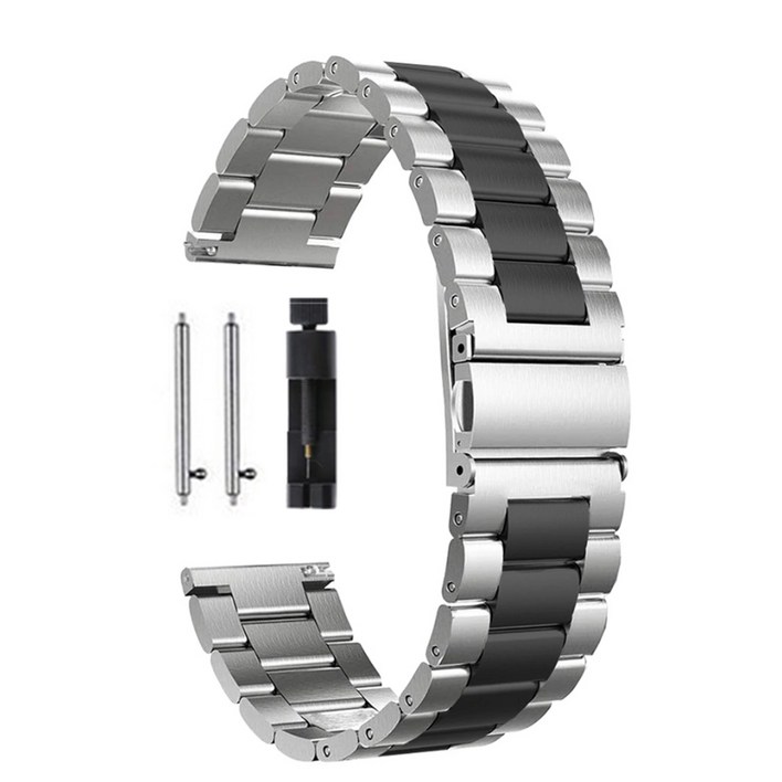 호환 갤럭시 워치 4 3 액티브 2 기어용 금속 스트랩 20mm 22mm