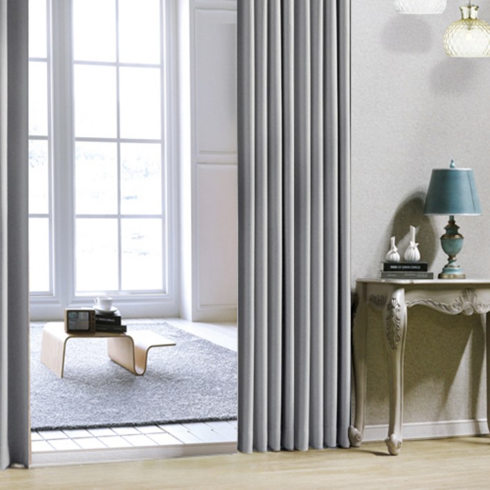 시우데코 오리온 린넨 아일렛형 암막 커튼 1p