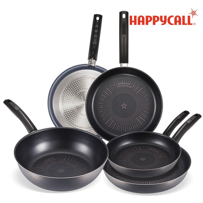 해피콜 뉴이지 티타늄 IH 프라이팬궁중팬, 뉴이지 3종세트 프라이팬2224궁중팬28cm, 1개
