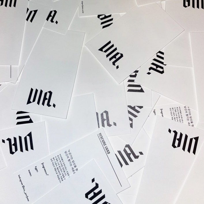 오 드 민떼 니치향수 시향지 비아퍼퓸