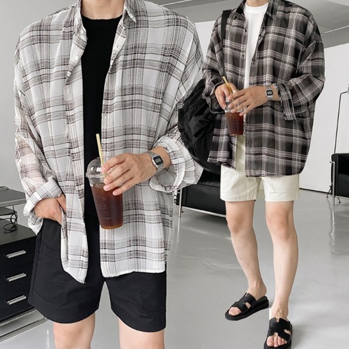 쿨링 에어 쉬폰 아이스 여름용 긴팔 셔츠