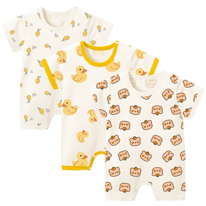 모모쨩 아기 귀욤폭탄 여름 반팔 우주복