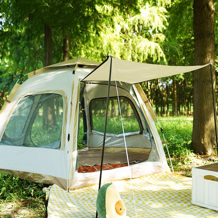 에이원스토어 캠핑 원터치 자동 육각 돔 텐트