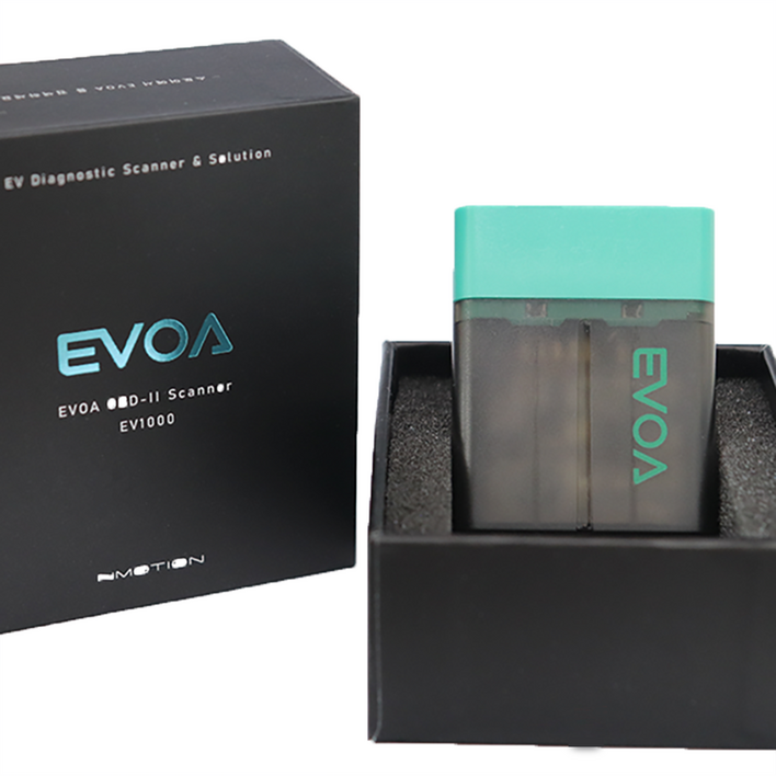 EVOA이보아 자동차 전기차 OBD 진단 스캐너 블루투스 차량 진단기 배터리 진단, 1개, 추가구매옵션연장케이블