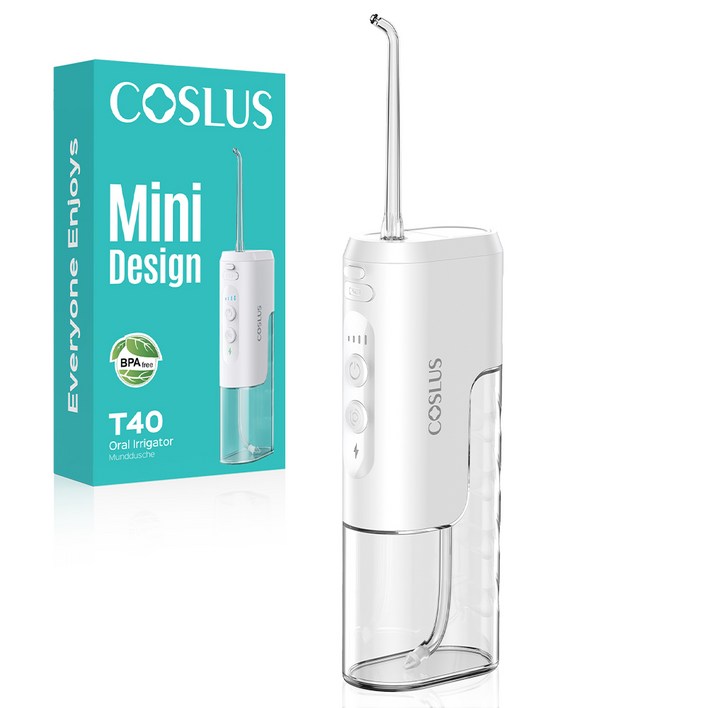 코슬루스 미니 사이즈 무선 구강세정기 IPX7 급방수