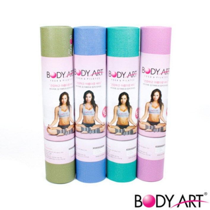 바디아트 요가매트 PVC 6.3mm KY1 4색상, 올리브