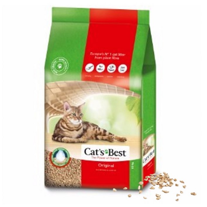 캣츠베스트 오코플러스 고양이 모래, 20L, 1개 캣츠베스트 오코플러스 고양이 모래, 20L, 1개