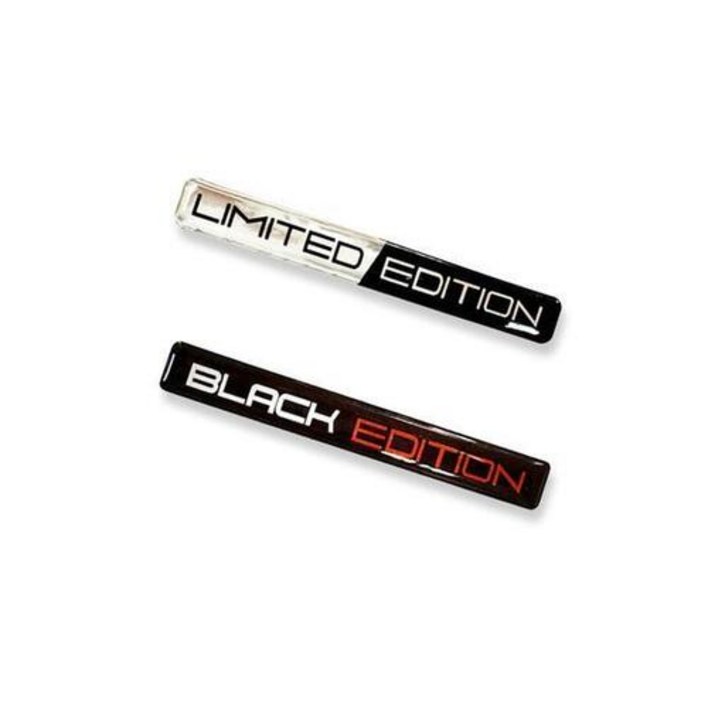 리미티드 블랙 에디션 엠블럼 에폭시 자동차 바이크 자전거 스티커