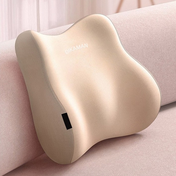 마벨인홈 사무실 의자 침대 차량 허리 등 메모리폼 받침 쿠션, 아이보리