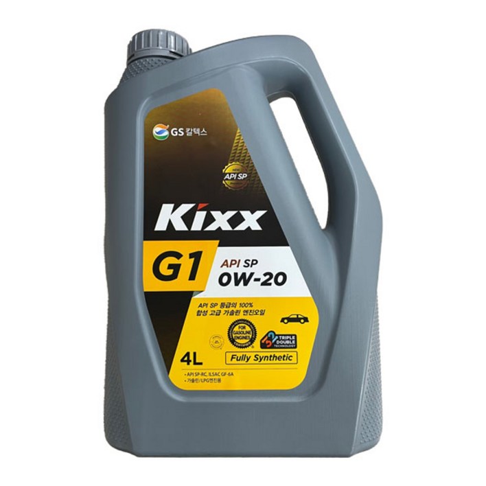KIXX G1 0W20 SP 4L 가솔린 엔진오일, 4L, 0w20, 1개