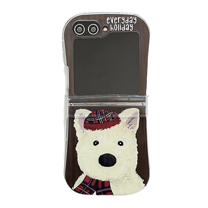 얌코 휴대폰 케이스 갤럭시 z플립7 z플립4 z플립3 z플립5 z플립6 힌지보호 목도리 동물