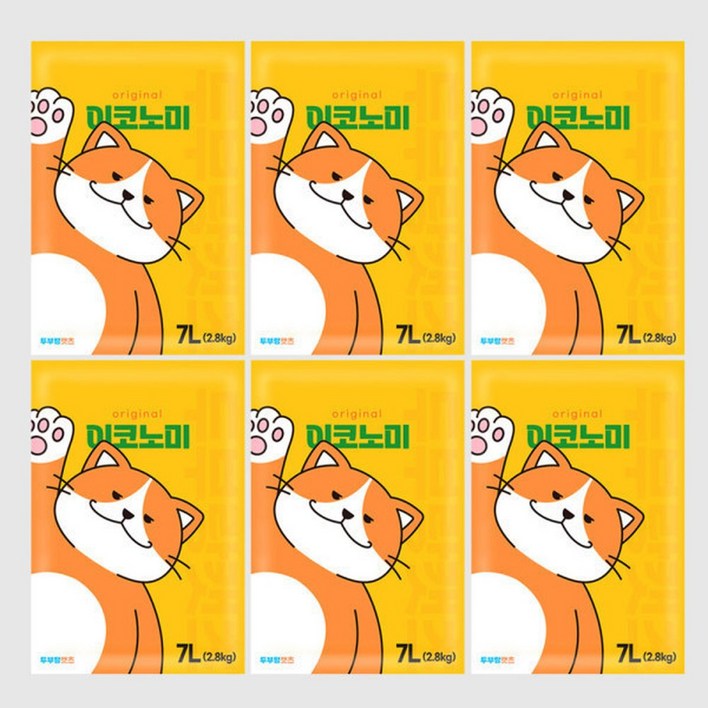 두부랑캣츠 이코노믹 오리지날 7Lx6개