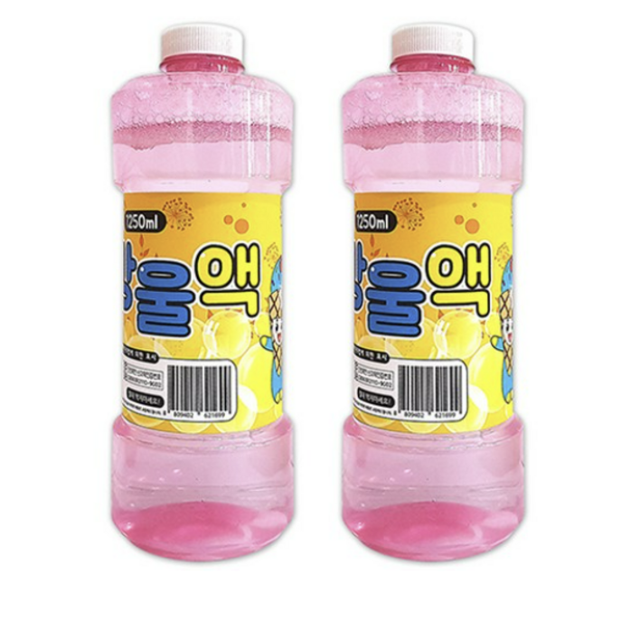 애들랜드 비눗방울 리필 1250ml x 2p, 혼합 색상 애들랜드 비눗방울 리필 1250ml x 2p, 혼합 색상
