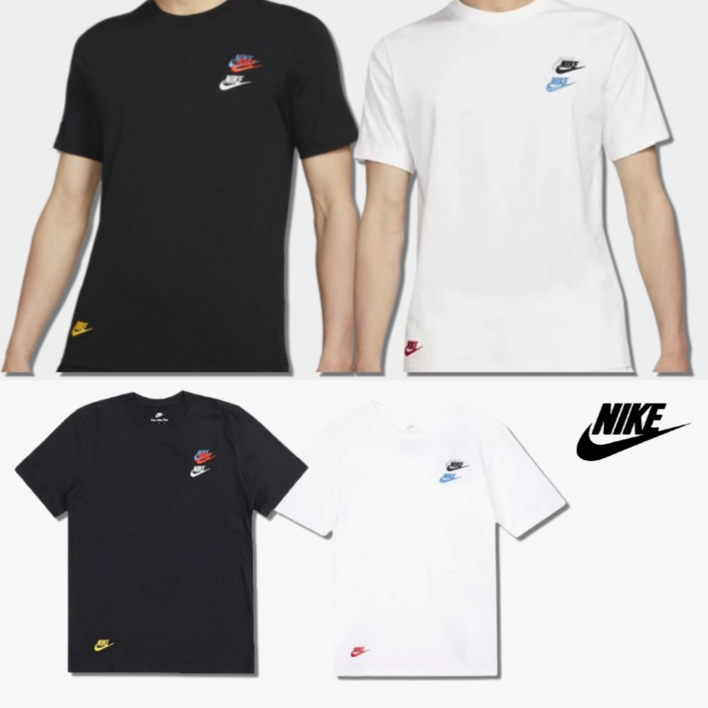 당일발송 나이키 NIKE 멀티로고 반팔 티셔츠 남녀공용 반팔티 당일발송 나이키 NIKE 멀티로고 반팔 티셔츠 남녀공용 반팔티