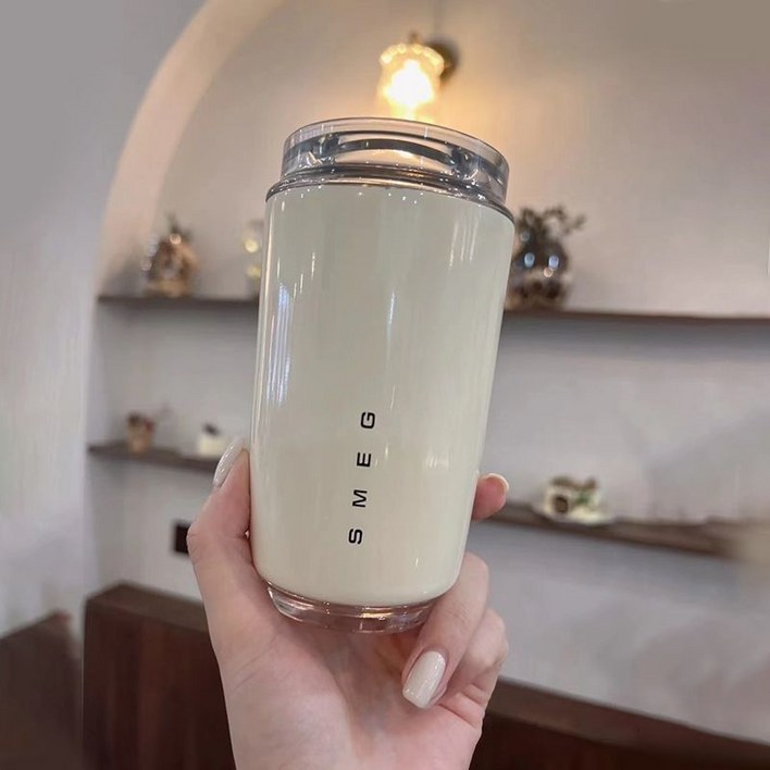 스메그 아이스 텀블러 밀크화이트 SMEG WALL MUG 커피 텀블러 320ML