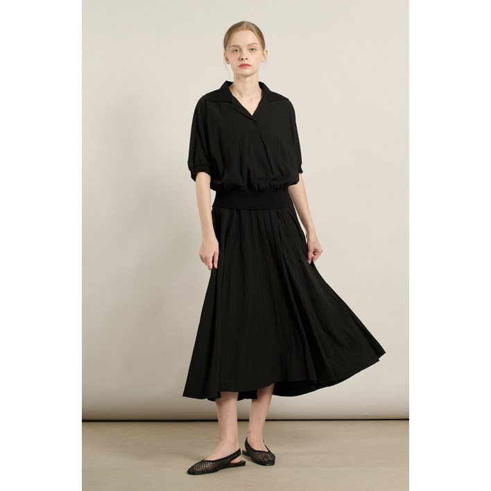 BCBG 올앤선드리  니트 배색 2WAY 원피스 A5F7O683DG