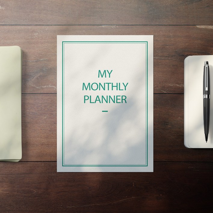 보아스넷 2025년 클래식 감성 먼슬리 플래너 월간 연간 스케줄 일정관리 노트 다이어리 A4, 1개