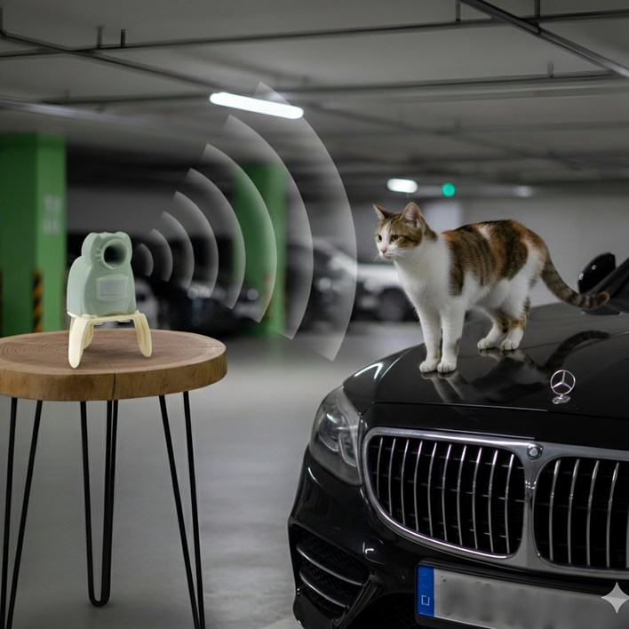 가든베리어 초음파 고양이 퇴치기 생활방수 야외설치 센서형 변동주파수