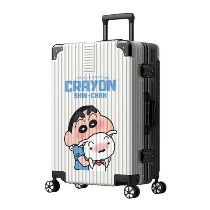 크레용 신짱 지퍼식,알루미늄 프레임 캐리어 기내용 여행가방