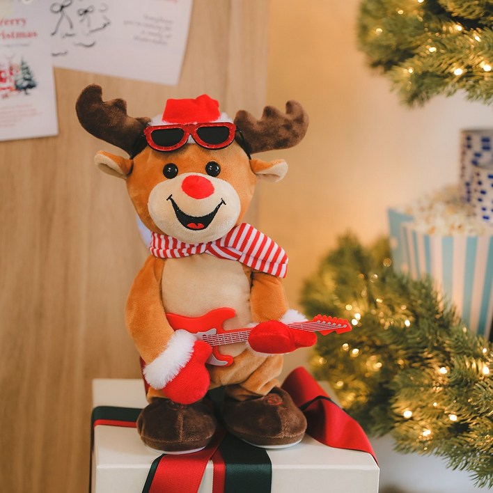 윈터스케치 크리스마스 인형 장식 소품 춤추는 인형 댄싱돌 3종