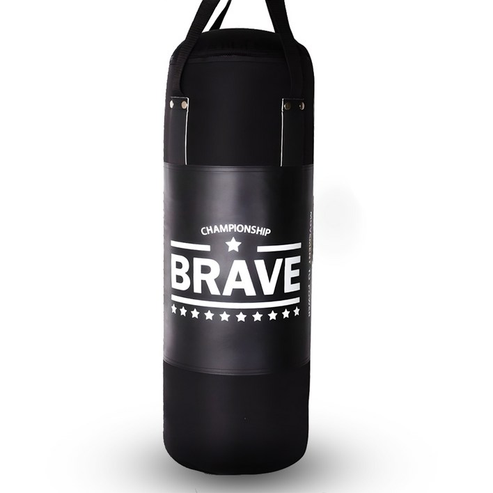 브레이브 저소음 가정용 샌드백 블랙에디션 80cm 속빵빵 한국생산연결밴드