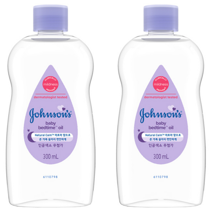 존슨즈 베이비 베드타임 오일, 300ml, 2개