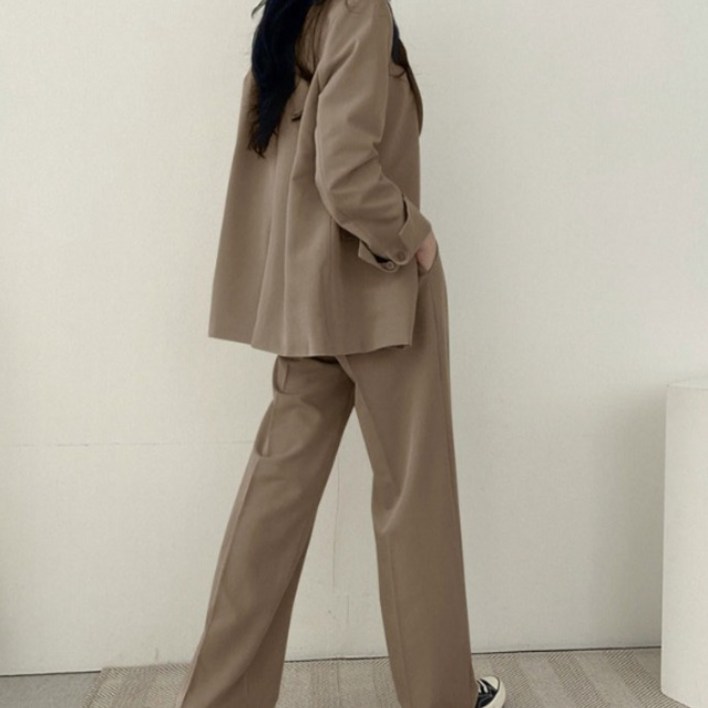 DANGZ 여성  슈트세트 캐주얼 정장 오피스 투피스 자켓