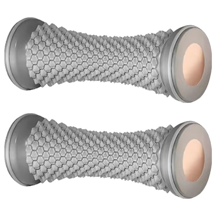 헬스퍼스트 롤링 발바닥 지압기, 2개, 그레이