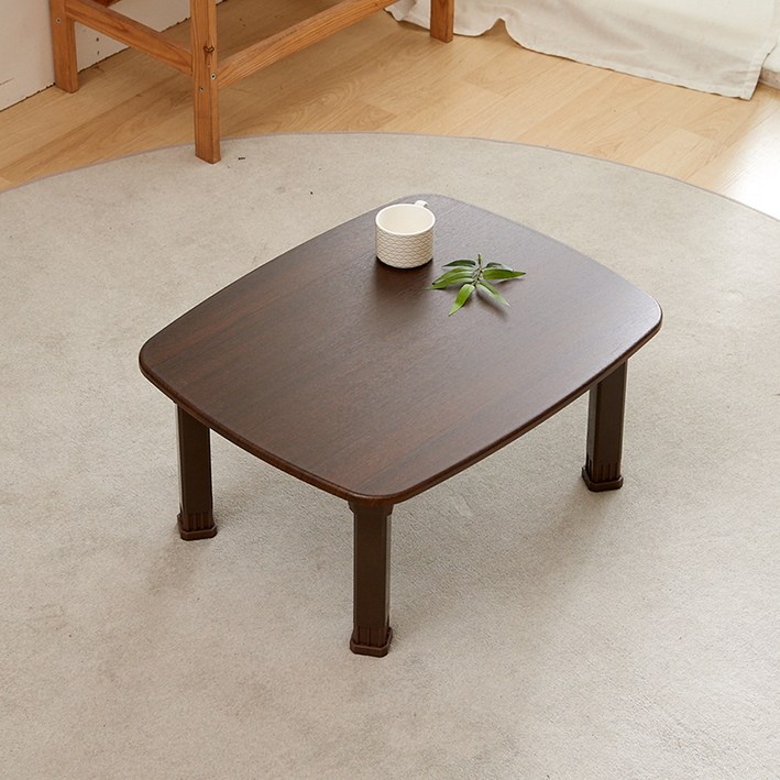 BHOME 590×480 라운드다용도상, 단일색상