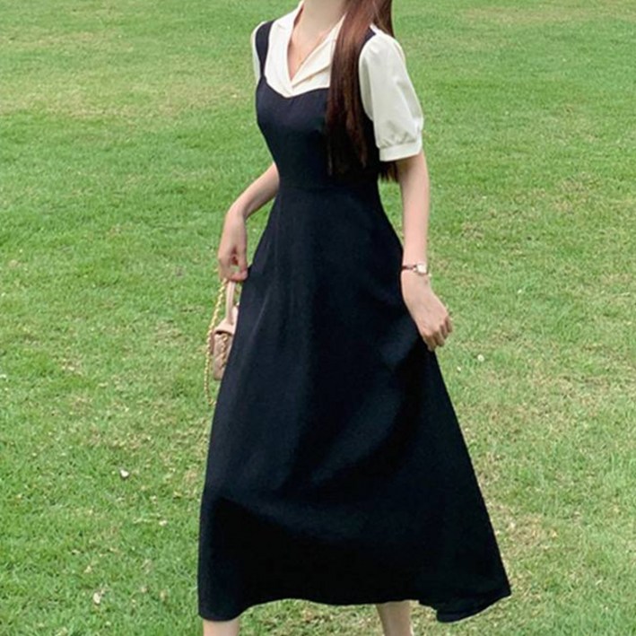 페이퍼먼츠 에스끌라 데일리 카라 넥 뷔스티에 롱 원피스 05355 페이퍼먼츠 에스끌라 데일리 카라 넥 뷔스티에 롱 원피스 05355